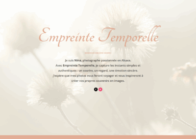 Empreinte Temporelle – Photographe